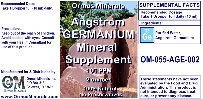 Angstrom Germanium Mineral Support 2 ounces