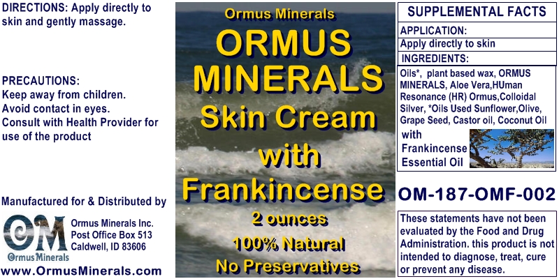 Ormus Rich Mineral Skin Cream with Frankincense